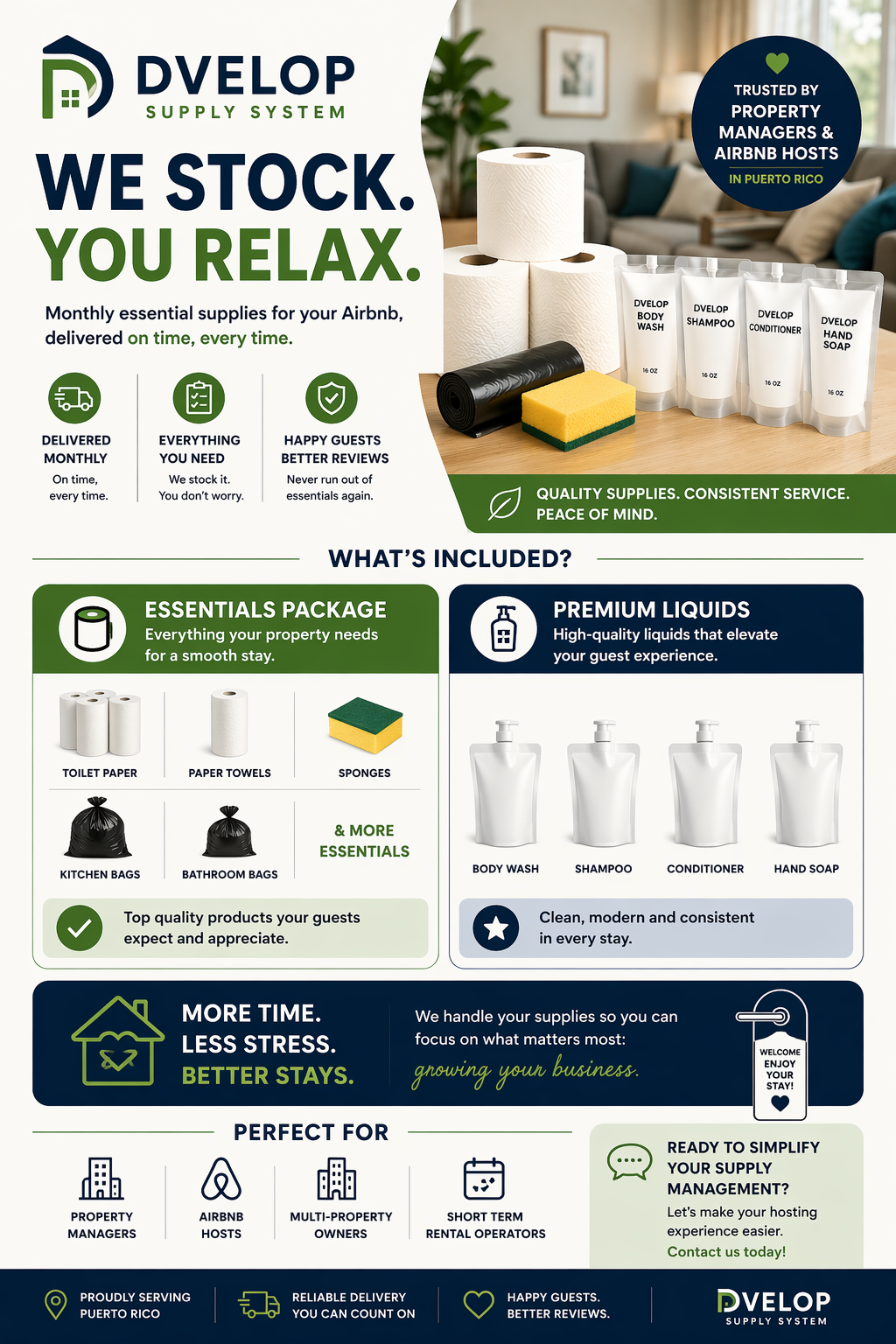 Monthly Airbnb Supply Package (Per Property)